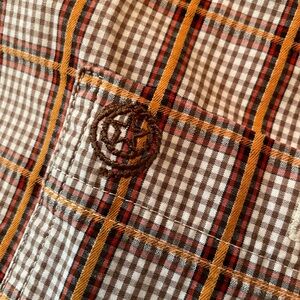 GEORGE STRAIT BY WRANGLER MEN'S PLAID PRINT LONG SLEEVE BUTTON-DOWN